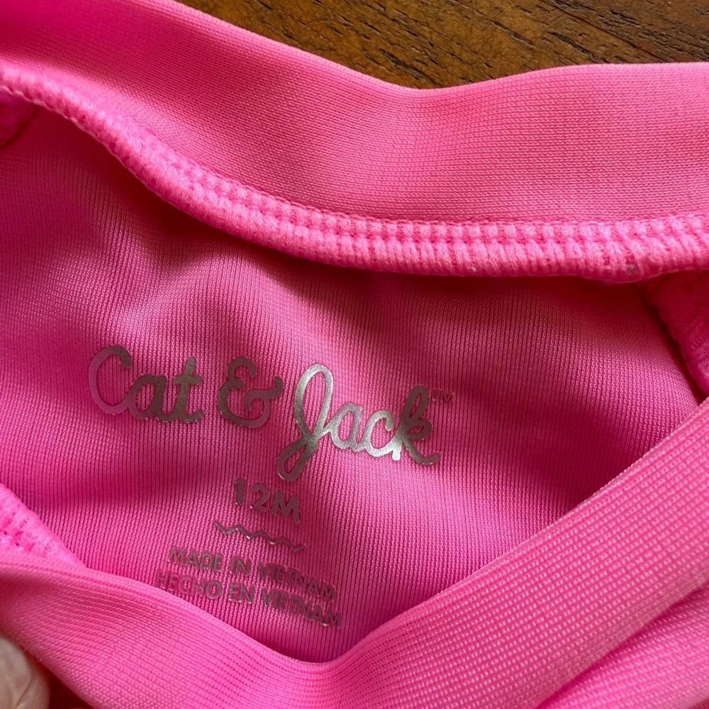 Cat & Jack happy little sunshine rashguard swimsuit